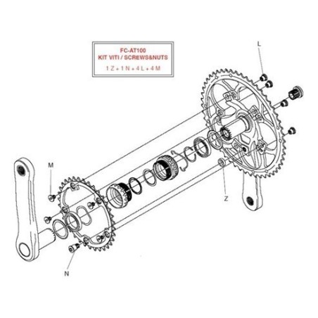 Campagnolo Bladboutjes Torx Carbon 11sp zwart Athena FC-AT100