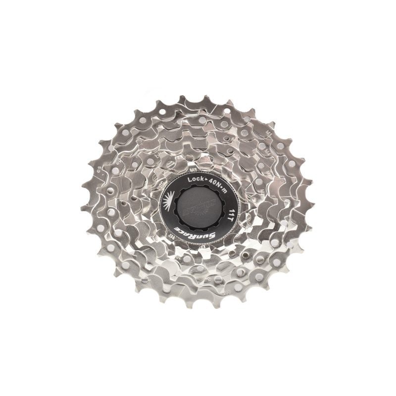 SunRace Cassette 11-28T CSM637AS-N  7sp Shimano/Sram - Nickel