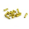 Sapim licht geel aluminium Polyax spaaknippels 14mm ( 100 stuks)