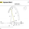 spaak achterwiel Mavic Ksyrium Elite / Elite S  cassettezijde 275mm