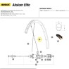 spaak Mavic achterwiel Aksium Elite 299mm
