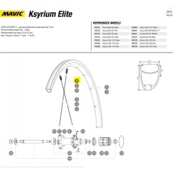 spaak achterwiel Mavic Ksyrium Elite 2011 2016  301mm