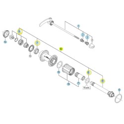 Achteras compleet Shimano Ultegra 6800 Y49398030