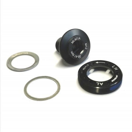 Crankbout FSA MegaExo QR M12 18mm zwart met sluitringen ML401A