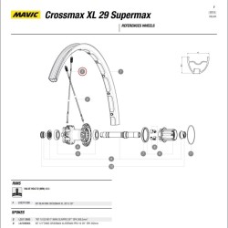Spaak voorwiel / achterwiel NDS Mavic Crossmax Deemax 29er XL 293mm vanaf 2015