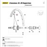 Spaak voorwiel / achterwiel NDS Mavic Crossmax Deemax 29er XL 293mm vanaf 2015