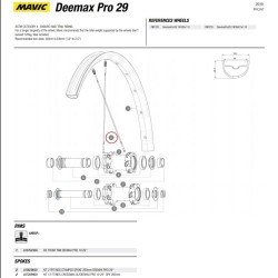Spaak voorwiel / achterwiel NDS Mavic Crossmax Deemax 29er XL 293mm vanaf 2015