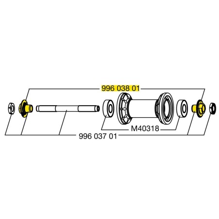 Mavic Lager Support voor Ksyrium Equipe 2008 - 99603801