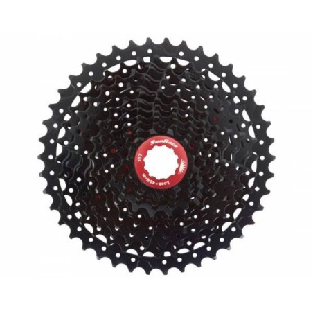 Cassette 11sp 10-42T Shimano passing:  Sunrace CSMX9X ETYR (XD Type) - zwart