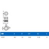 Afnemer voor Campagnolo cassettes Union type 1670.4/4