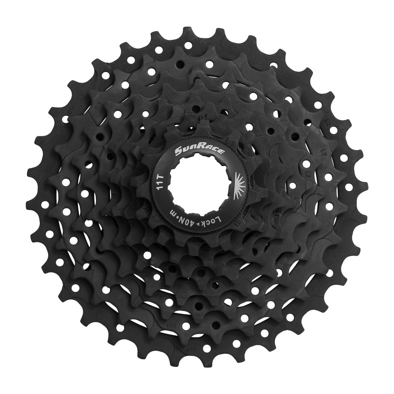 SunRace Cassette 9sp CSM90 11-36 zwart
