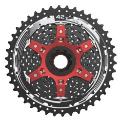 Cassette 11sp 10-42T Shimano passing:  Sunrace CSMX9X ETYR (XD Type) - zwart
