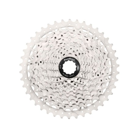 MTB cassette 10 speed 11-46 metallic silver Shimano, Sunrace CSMS3