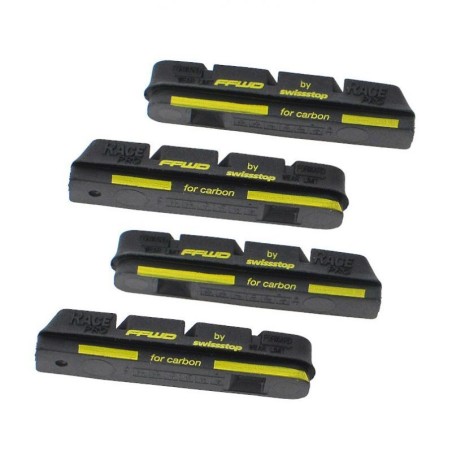 remblokken voor carbon velgen 4 stuks  voor Campagnolo remhoeven Swiss Stop Black Prince
