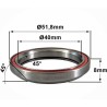 balhoofdlager 51.8mm  H8 45 x 45 ACB (VWP)