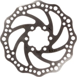 remschijf / rotor 140mm roestvrijstaal 6 gaats montage incl. boutjes SX14 (Elvedes)