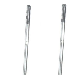 spaak dubbel butted dubbelzijdig schroefdraad14G 2mm stainless steel Easton