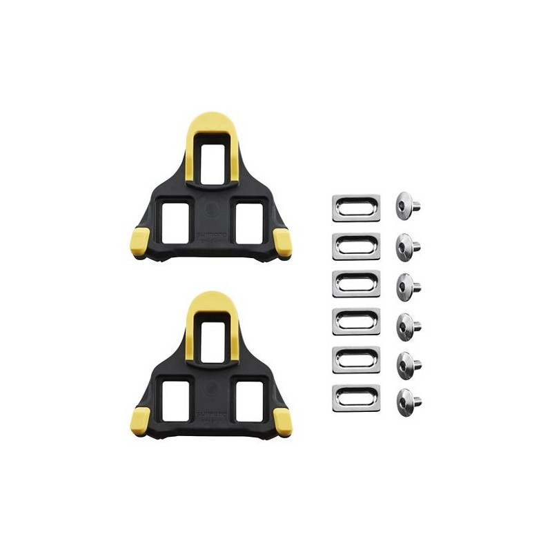 Shimano Schoenplaten SPD-SL SM-SH11 geel - 6 graden voetspeling Shimano Schoenplaten SPD-SL SM-SH11 geel - 6 graden voetspeling