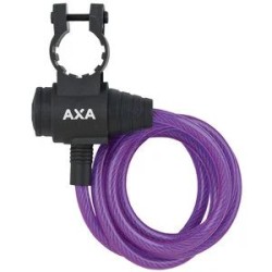 AXA Zipp stalen kabel 120/8 paars