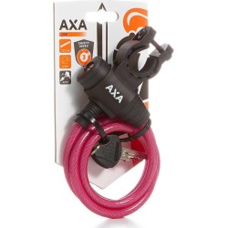 AXA Zipp stalen kabel 120/8 rood veiligheidsindex 3