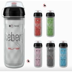 Elite Iceberg Thermo Bidon 500 ml – blank| Isolerende sportbidon voor wielrennen en MTB
