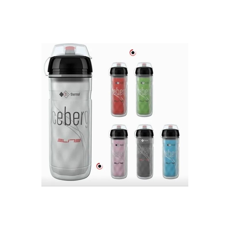 Elite Iceberg Thermo Bidon 500 ml – blank| Isolerende sportbidon voor wielrennen en MTB Elite Iceberg Thermo Bidon 500 ml – blank| Isolerende sportbidon voor wielrennen en MTB