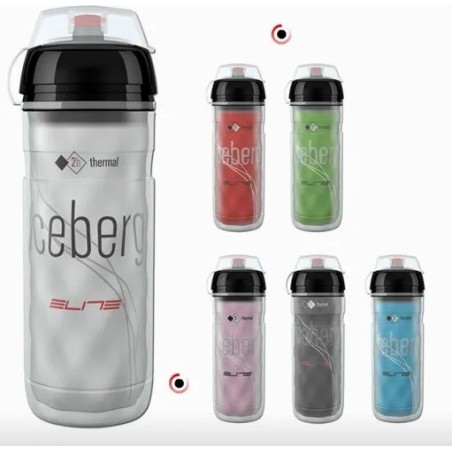 Elite Iceberg Thermo Bidon 500 ml – blank| Isolerende sportbidon voor wielrennen en MTB