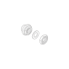 rechter conus met sluitmoer Shimano WH-R501 achterwiel y4sk98040 rechter conus met sluitmoer Shimano WH-R501 achterwiel y4sk98040