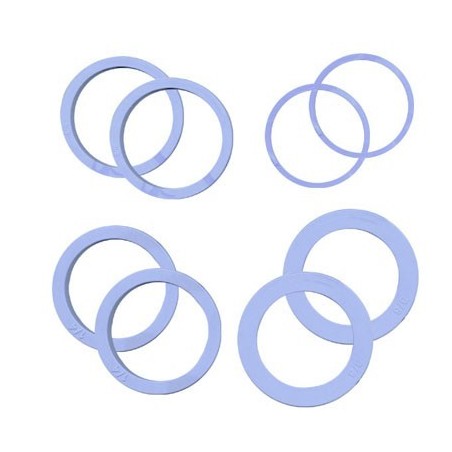 Spacer Stuurbuis 5mm Alloy zilver 1 1/8 inch - 5st