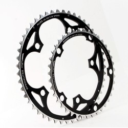 kettingblad 52 tanden zwart buitenblad blad BCD 130mm compatibel Shimano, SRAM, Rotor, FSA 8/9/10 speed by Alize TA specialties