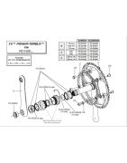 Campagnolo trapas lagercups CX powertorck 10S, 11S, Italiaans 70mm