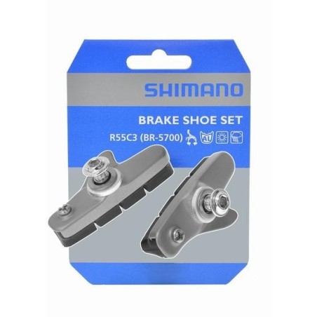 Shimano 105 Remblokken Set BR5700 zilver incl. Houder - Y8JC98040