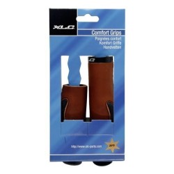 XLC Handvat Retro II Leer 138/95mm - bruin